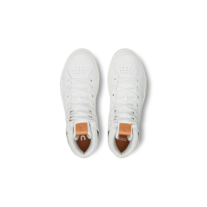 ON Running Men's THE ROGER Clubhouse Mid White | Sandstone