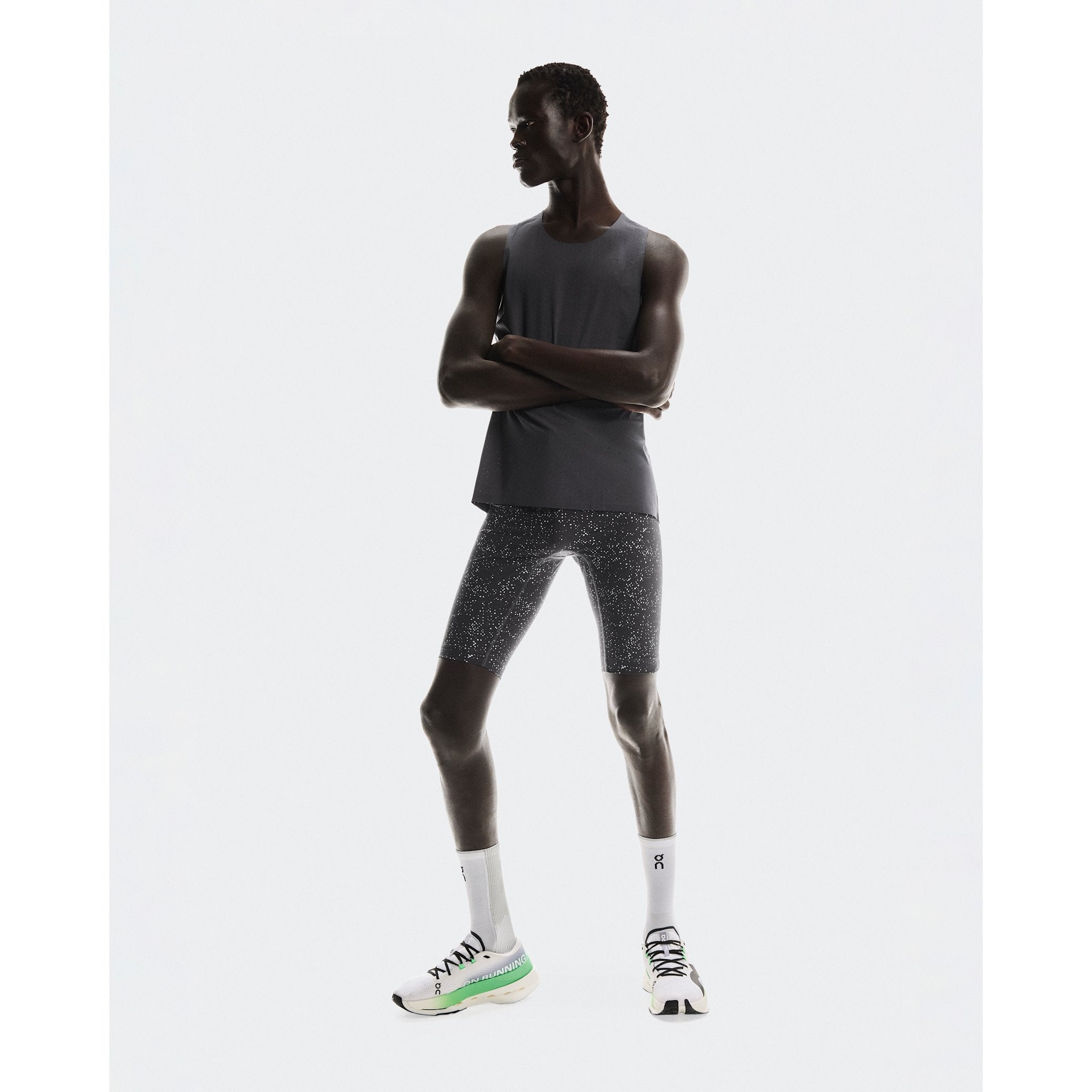 On Race Tights Half Iron | Glacier