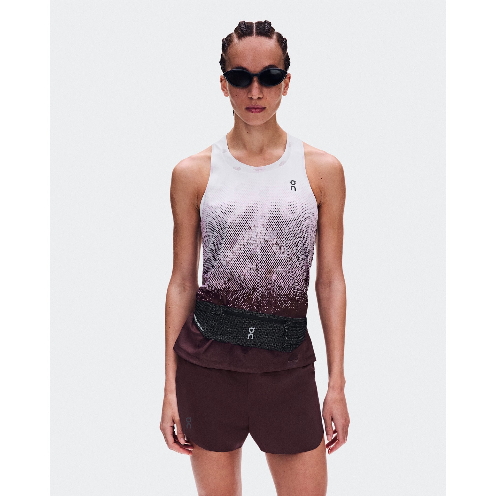On Zero Tank Breathe Foxglove | White