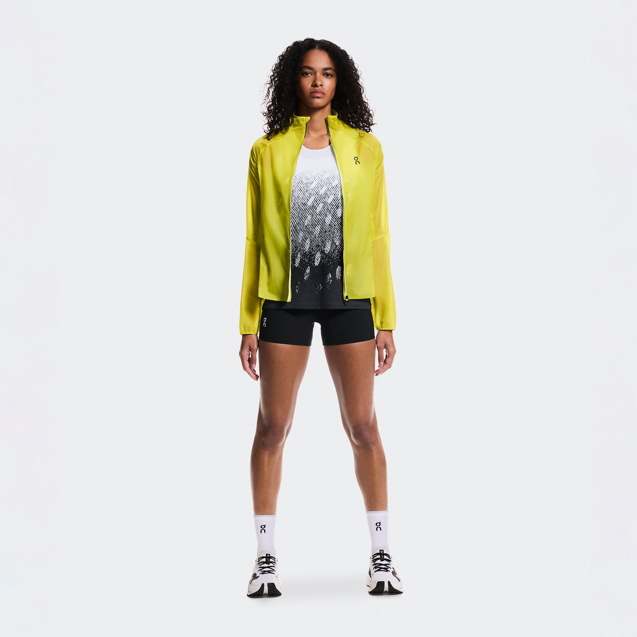 On Zero Short Tights Black | White
