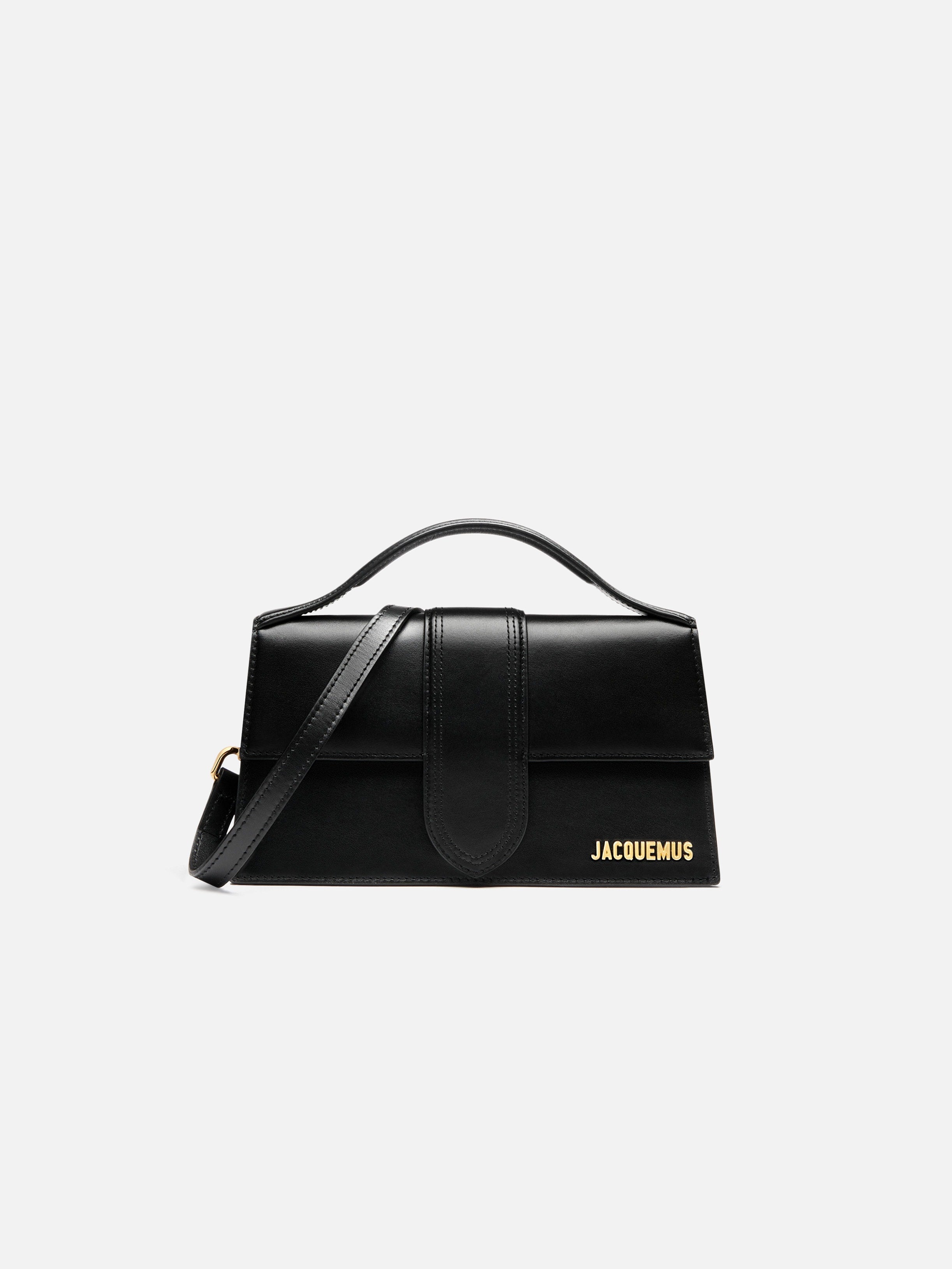 Jacquemus The Large Bambino Handbag With Adjustable Crossbody Strap Black