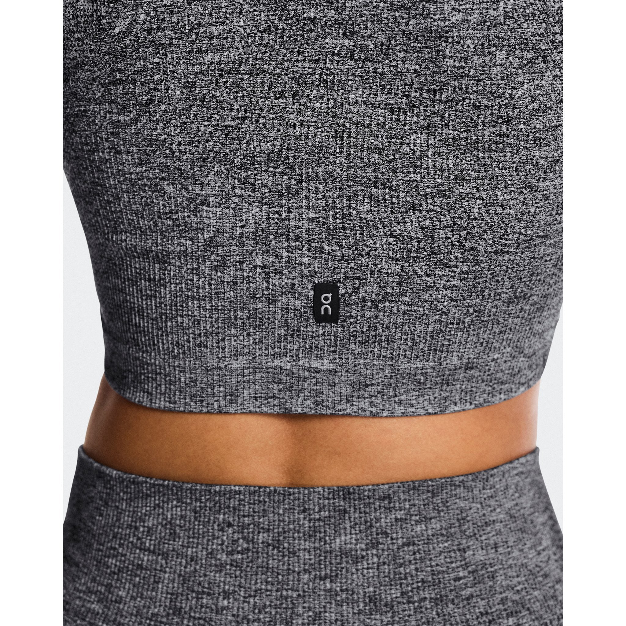 On Studio Knit Crop Graphite Heather