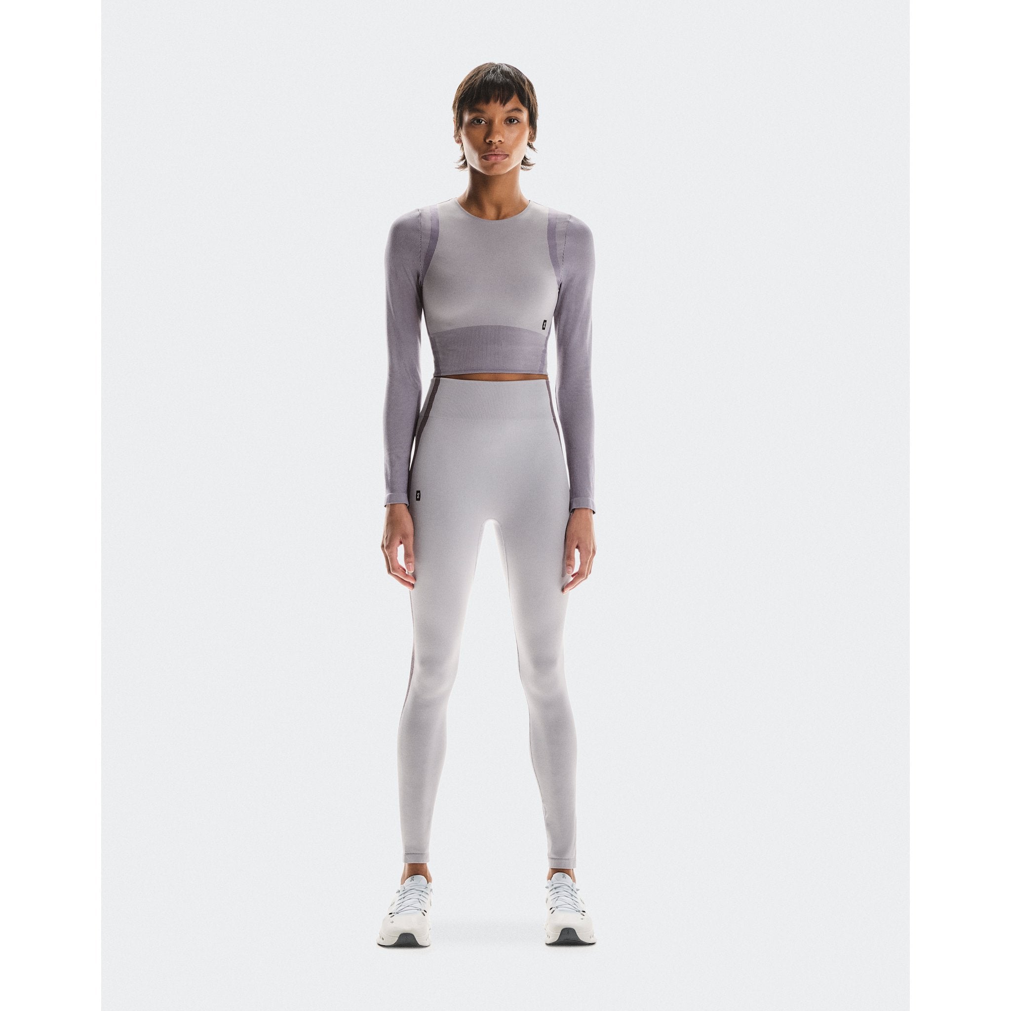On Studio Knit Long-T Crop Lilac | Cosmos