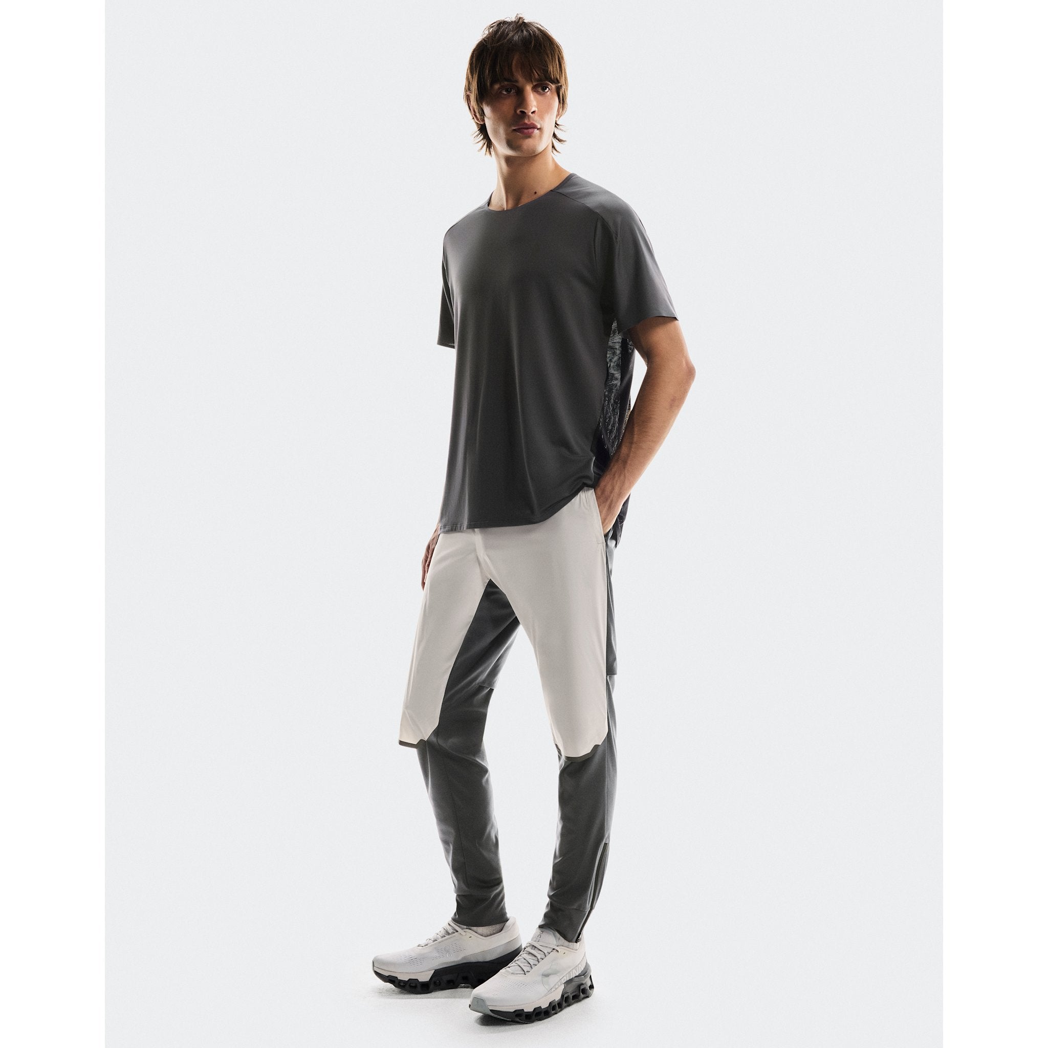 On Weather Pants Silver | Eclipse