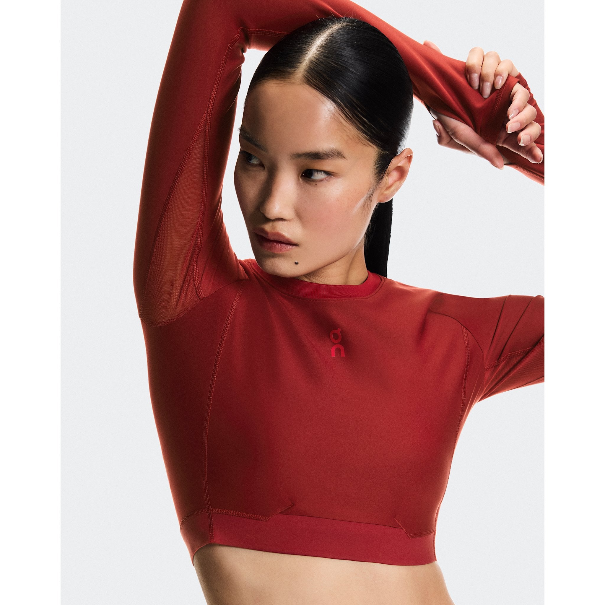 On Train Long Sleeve Crop Year of the Horse Sienna