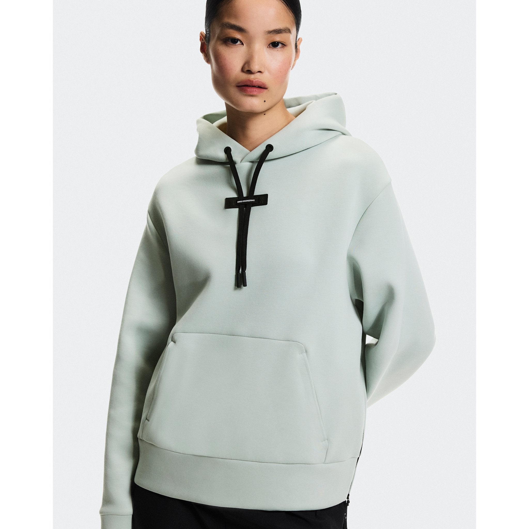 On Focus Tech Hoodie Mineral