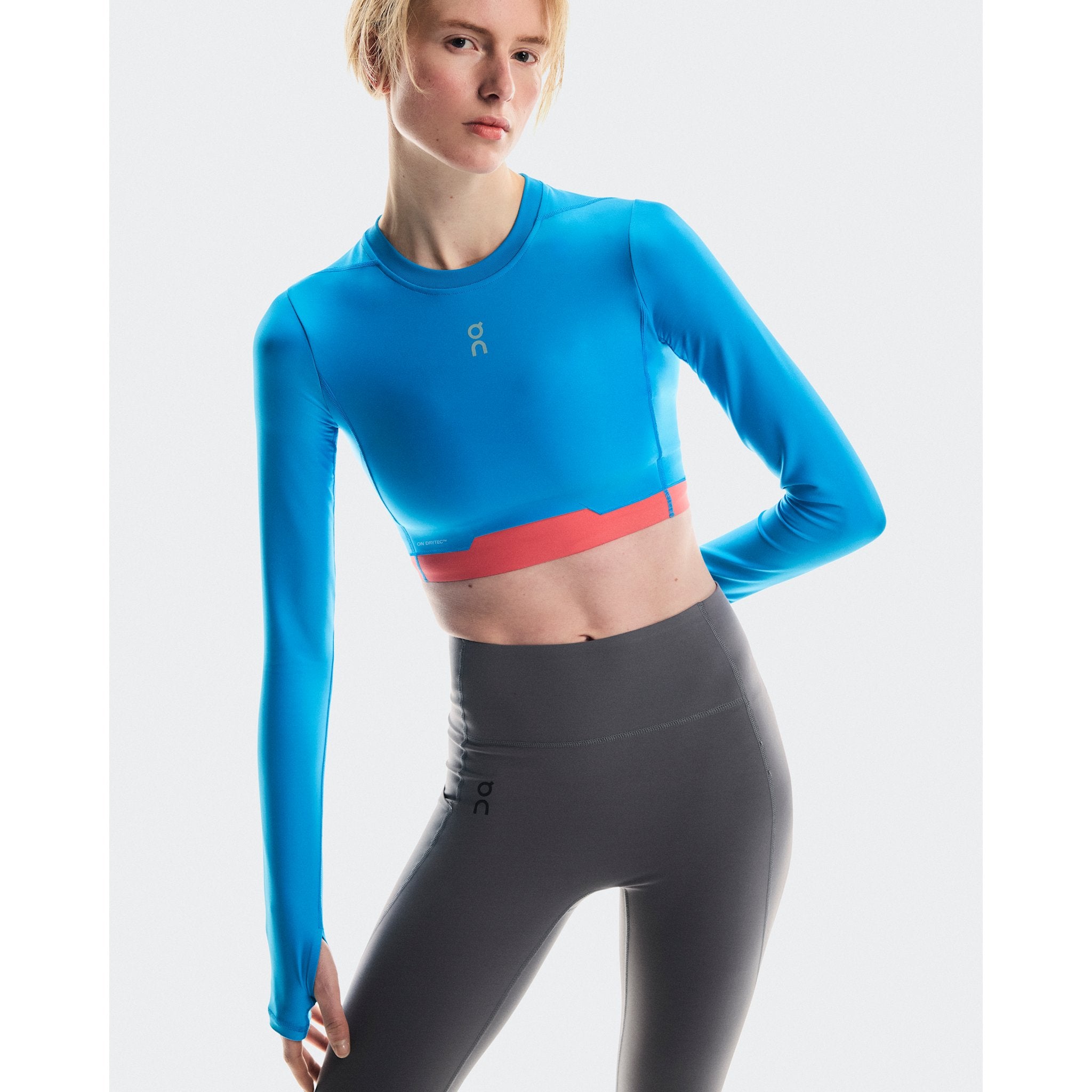 On Train Long Sleeve Crop Malibu