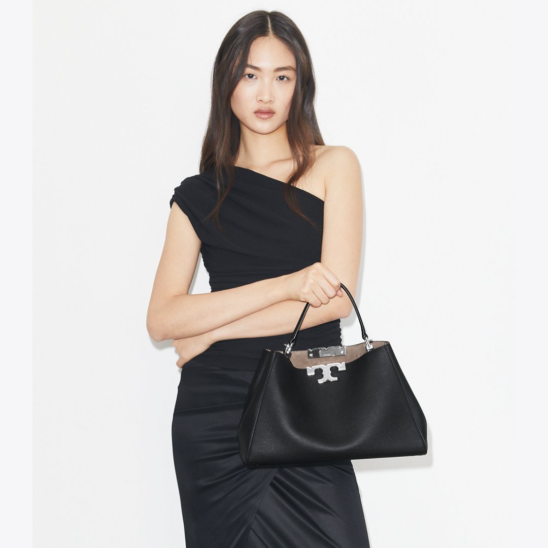 Tory Burch Eleanor Soft Satchel Black