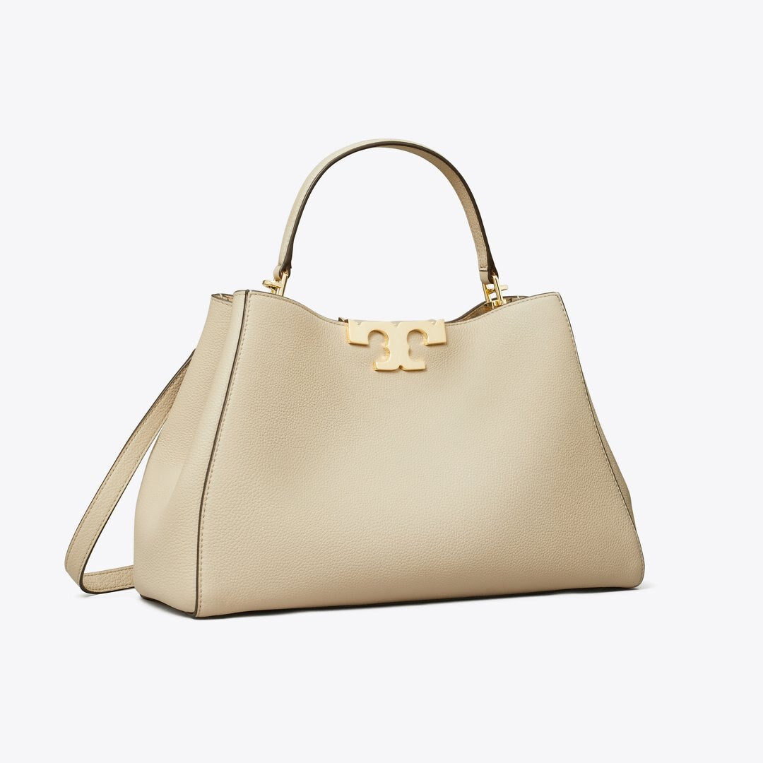 Tory Burch Eleanor Soft Satchel Light Stone