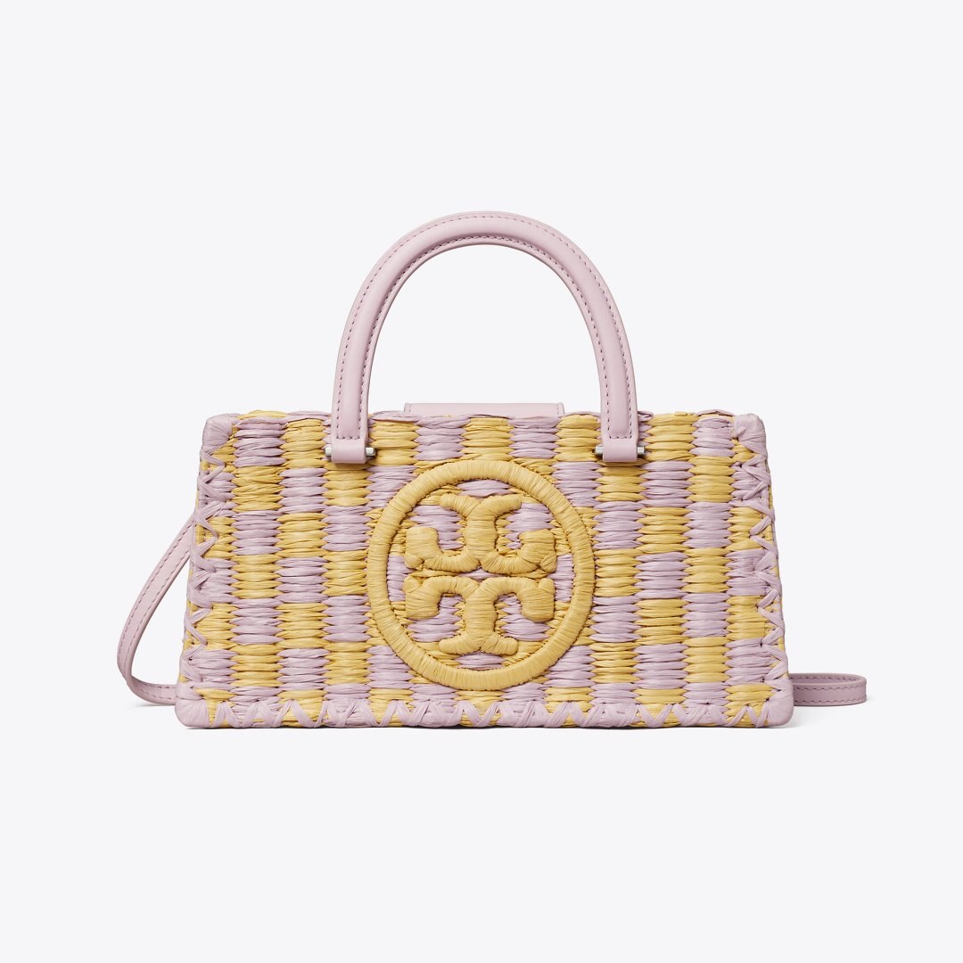 Tory Burch Ella Hand-Crocheted East-West Tote Pale Purple