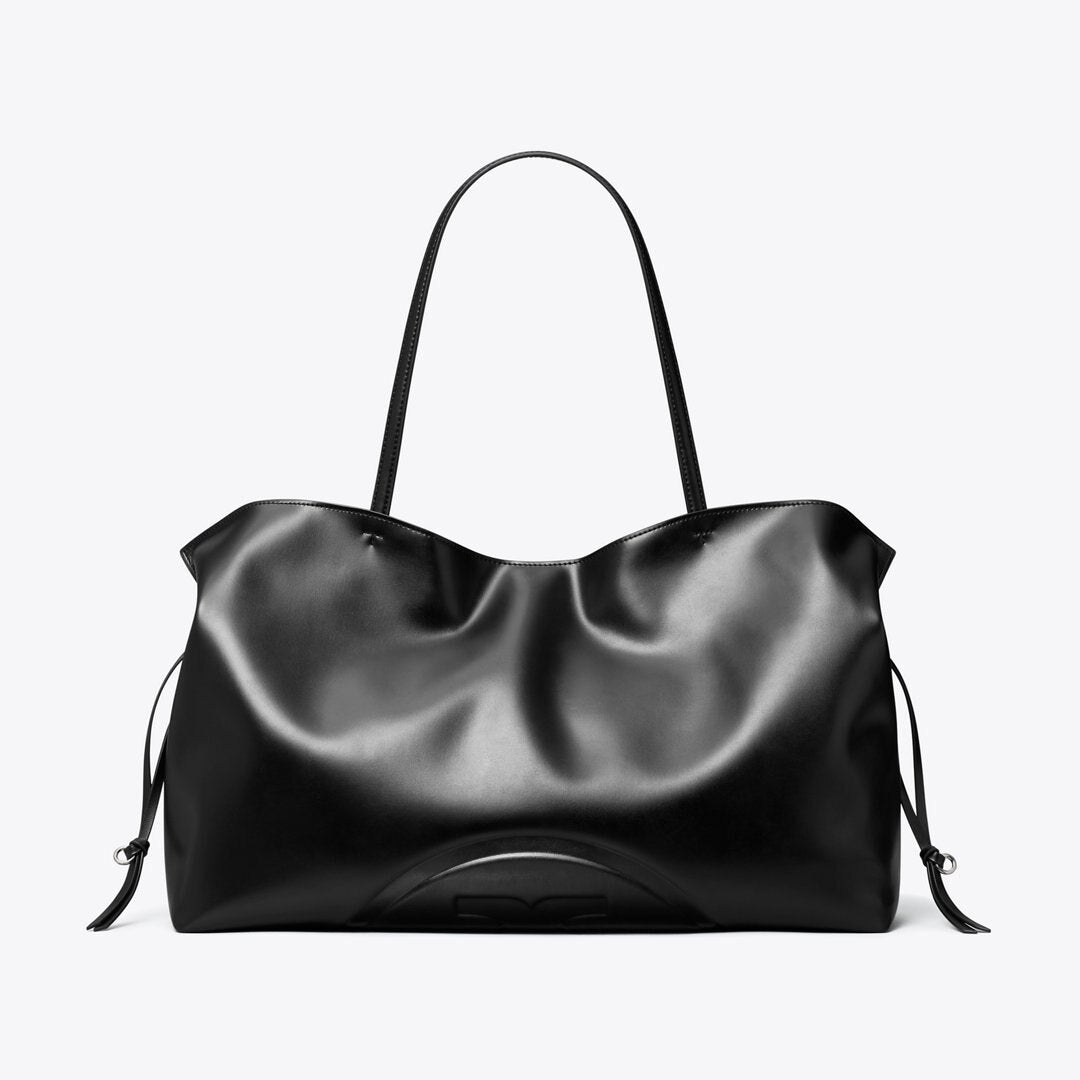 Tory Burch Ella natuura Drawstring Tote Black