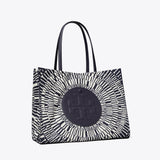 Tory Burch Ella Printed Small Tote Navy Circle