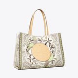 Tory Burch Ella Printed Tote Mint Cockatoo