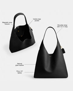 Coach Brooklyn Shoulder Bag 39 Brass Black