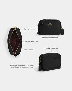 Coach Jamie Camera Bag Gold Black