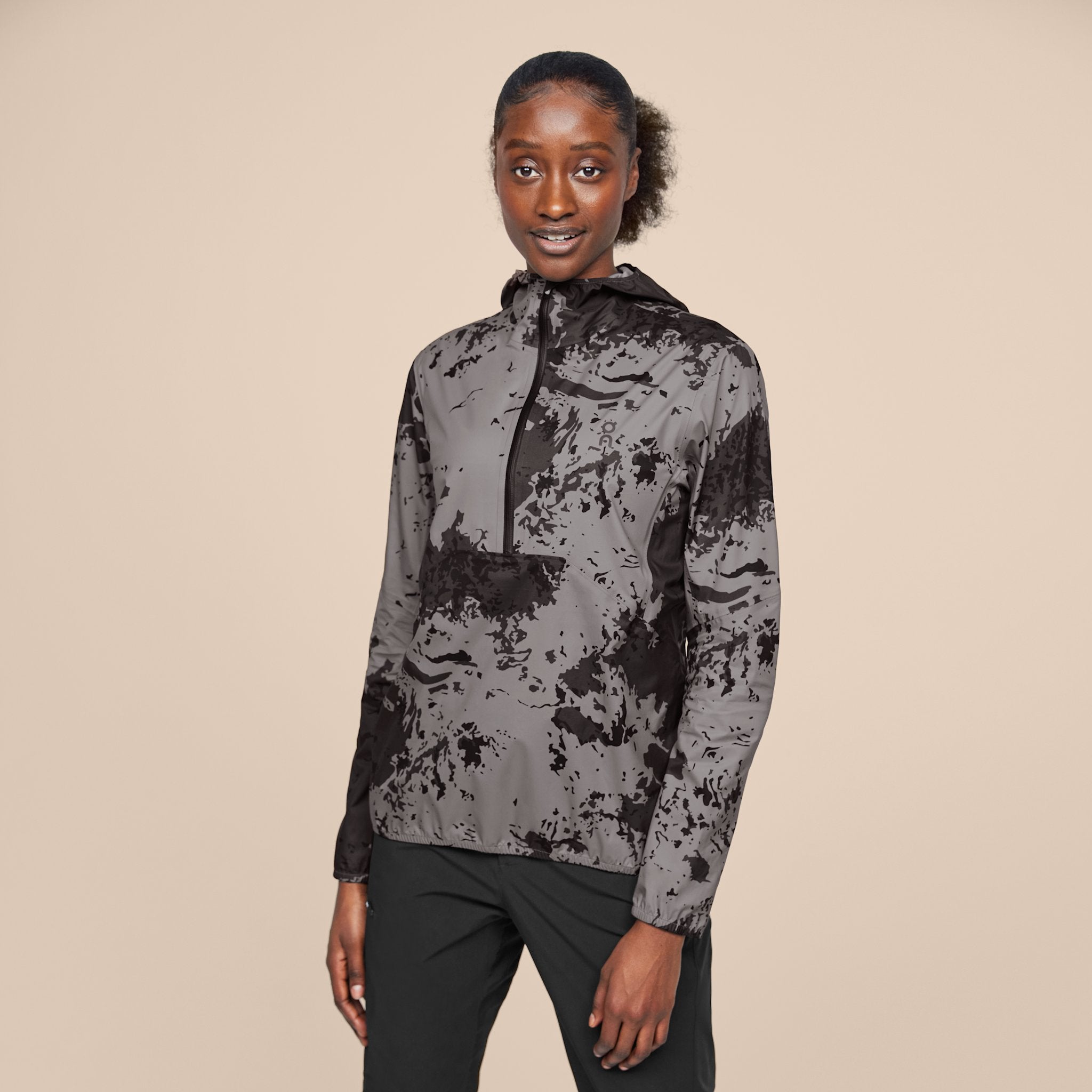 On Waterproof Anorak Black