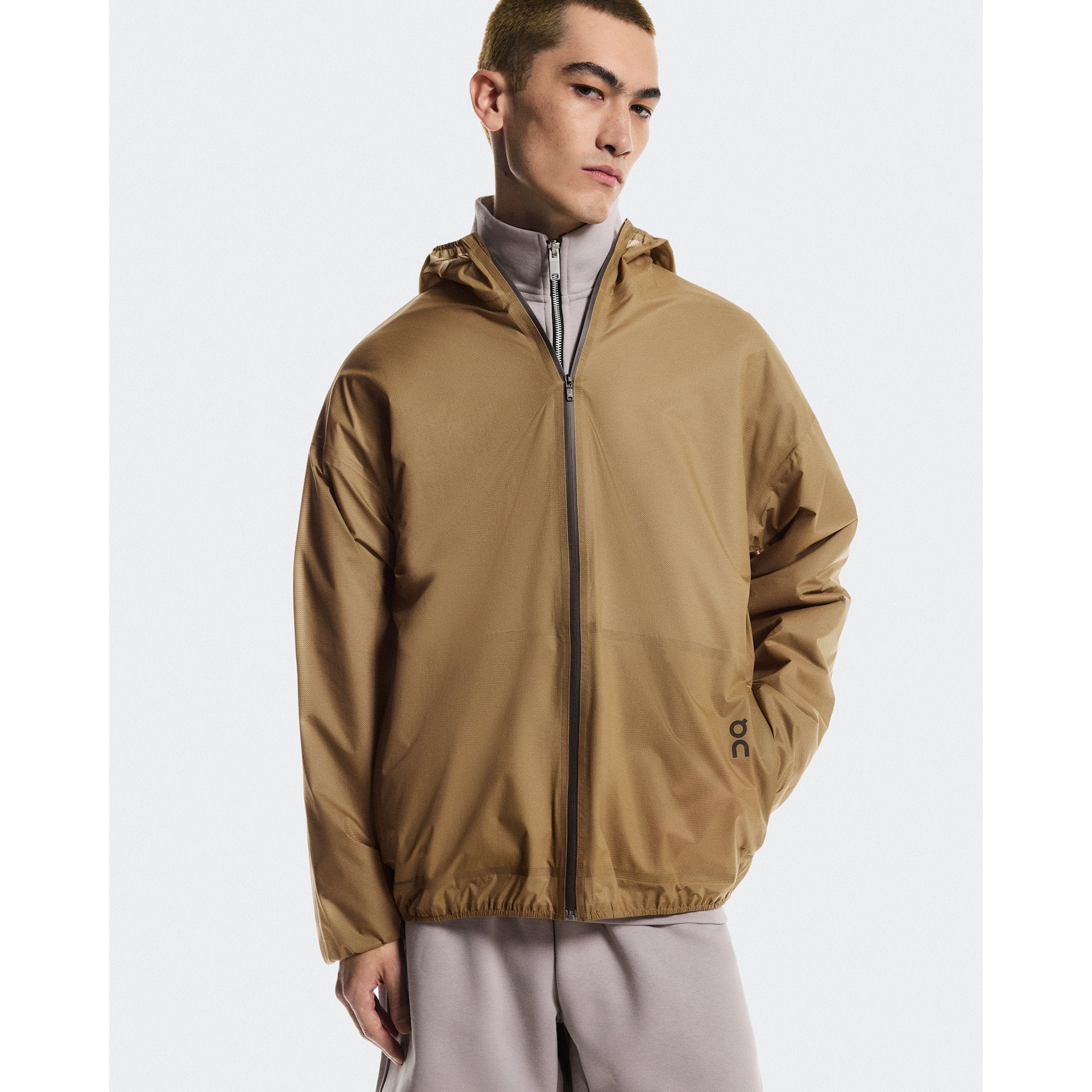 On Explore Lightweight Waterproof Jacket Chai