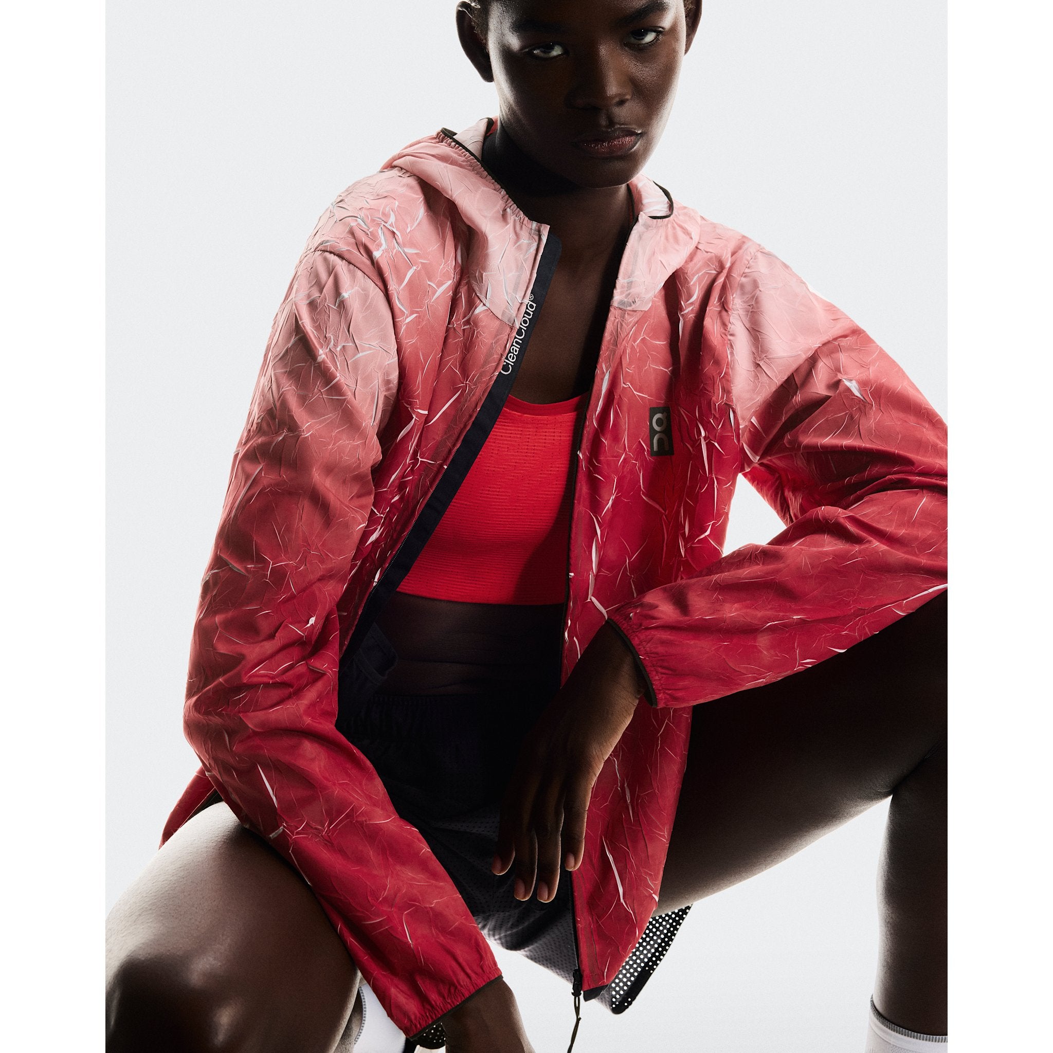 On Pace Run Jacket Red