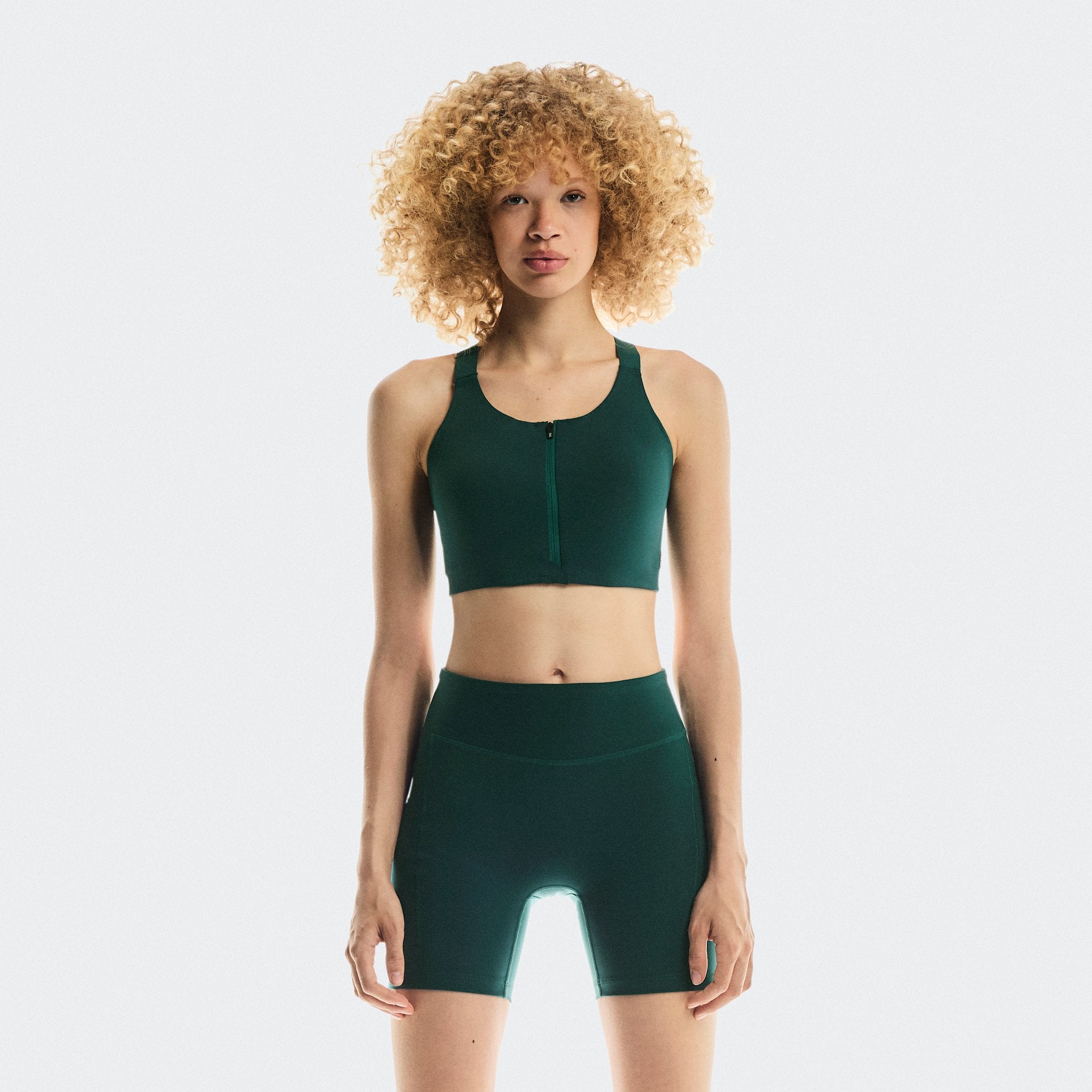 On Endurance Bra Zip Spirulina