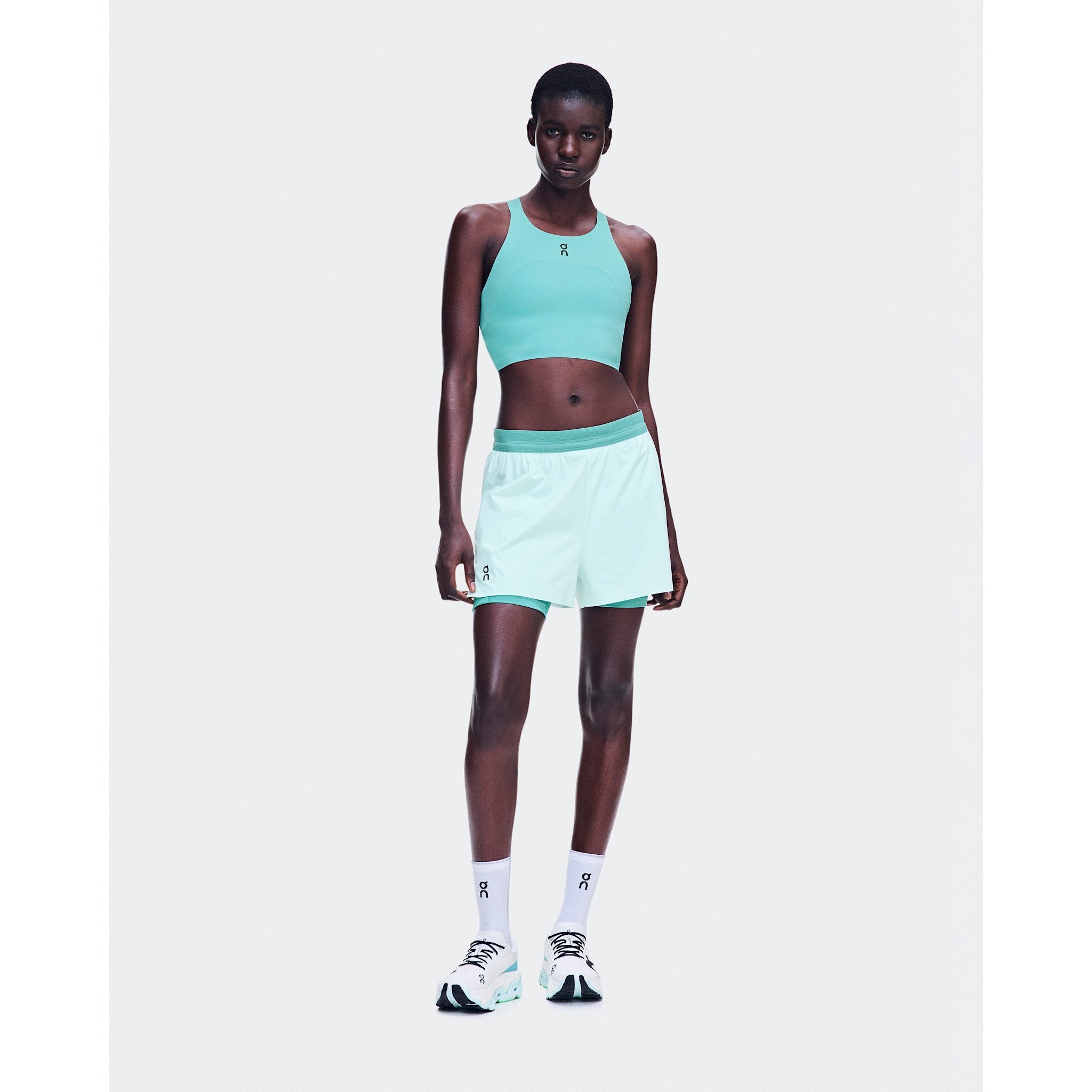 On Performance Crop Aquamarine