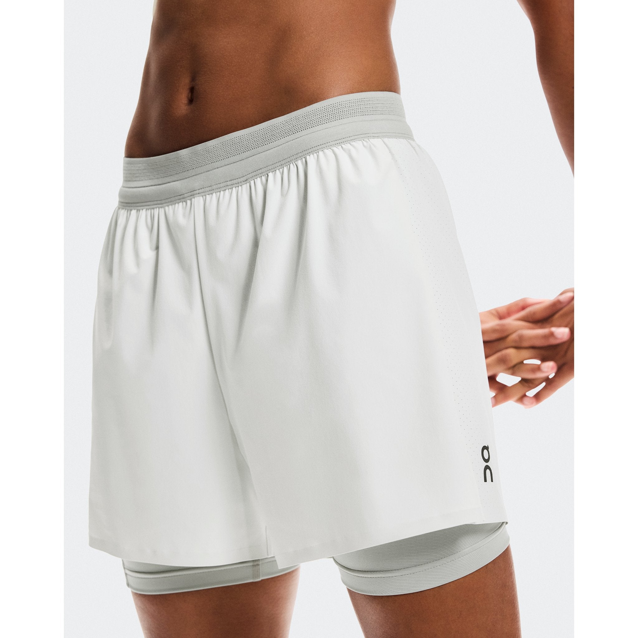 On 3" Performance 2/1 Shorts Iceberg | Tin