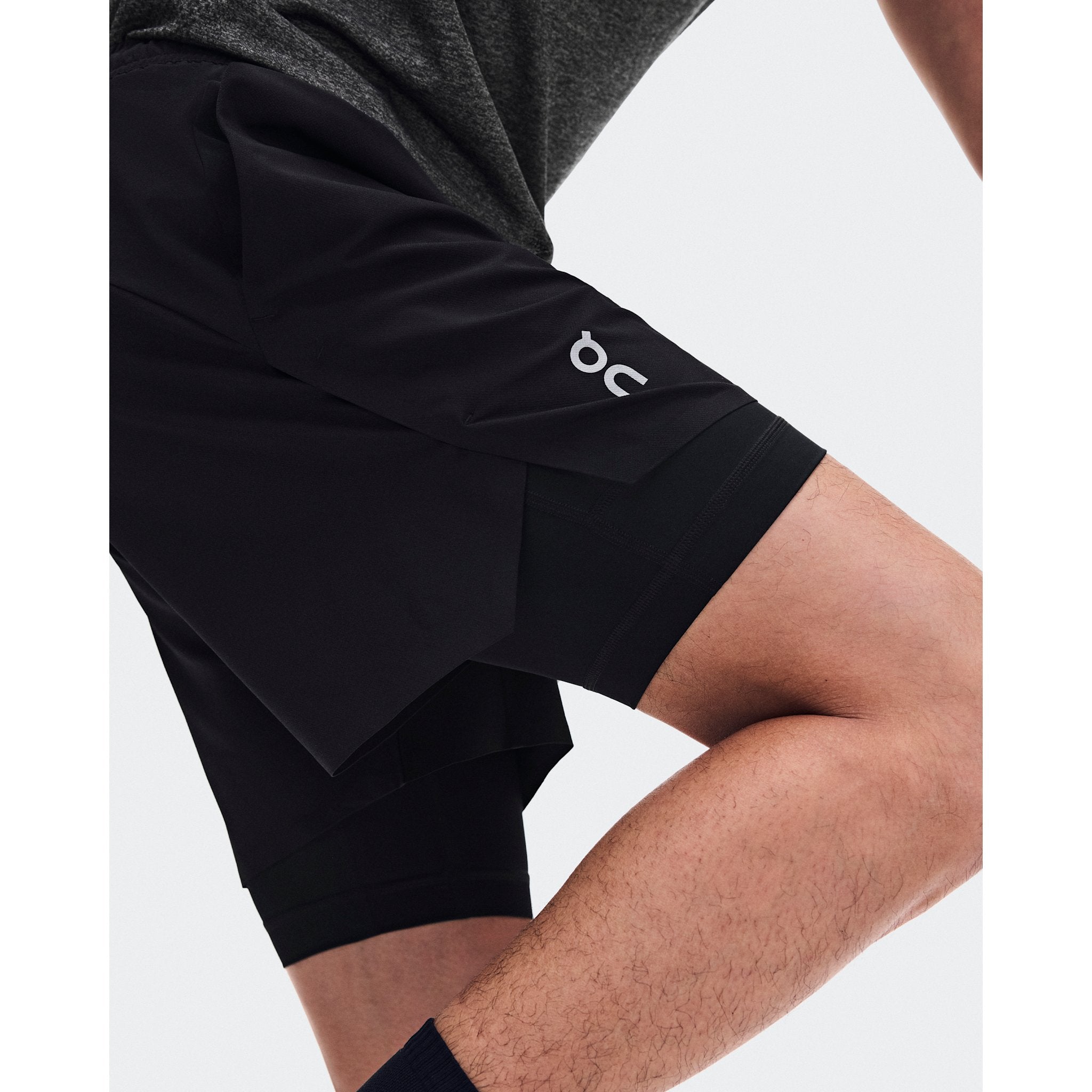 On Train 2-in-1 Shorts Black