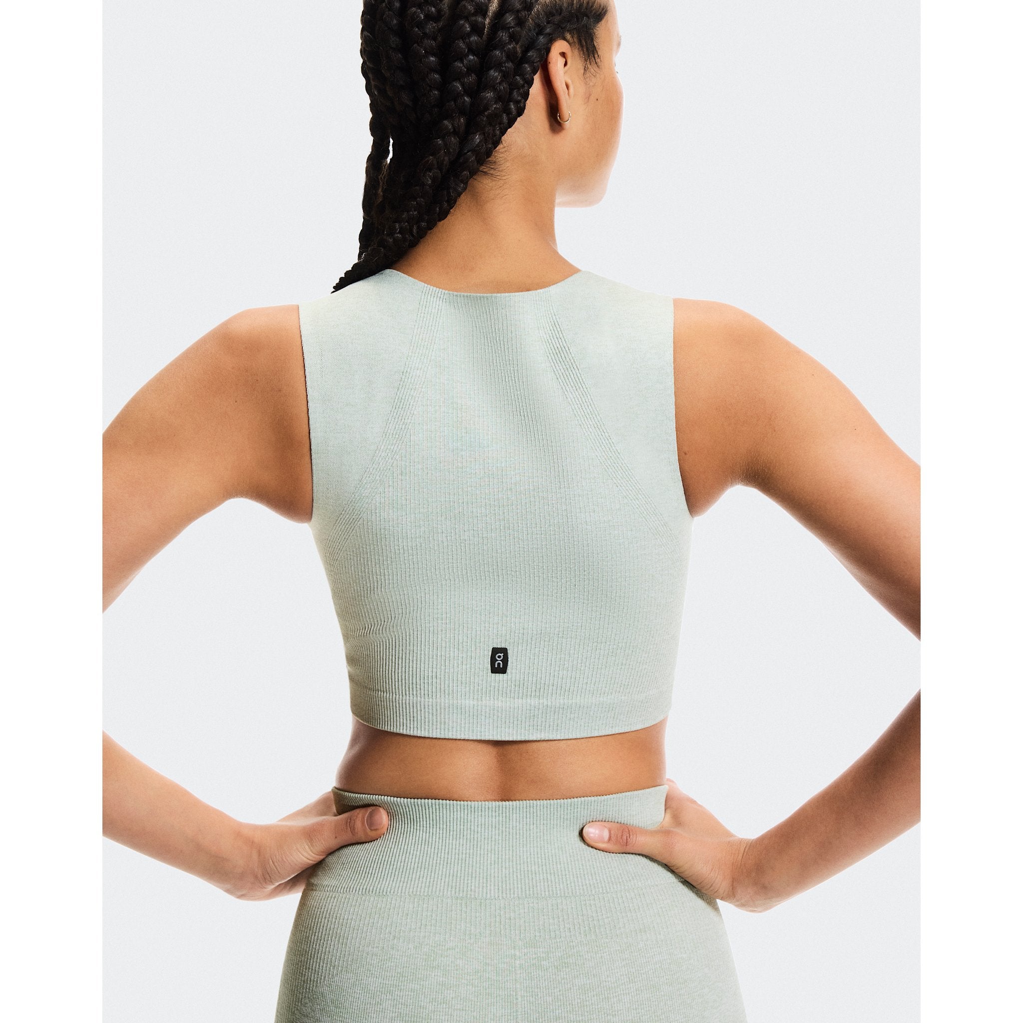 On Studio Knit Crop Mineral Heather