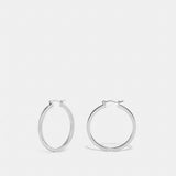 Coach Hoop Earrings Silver