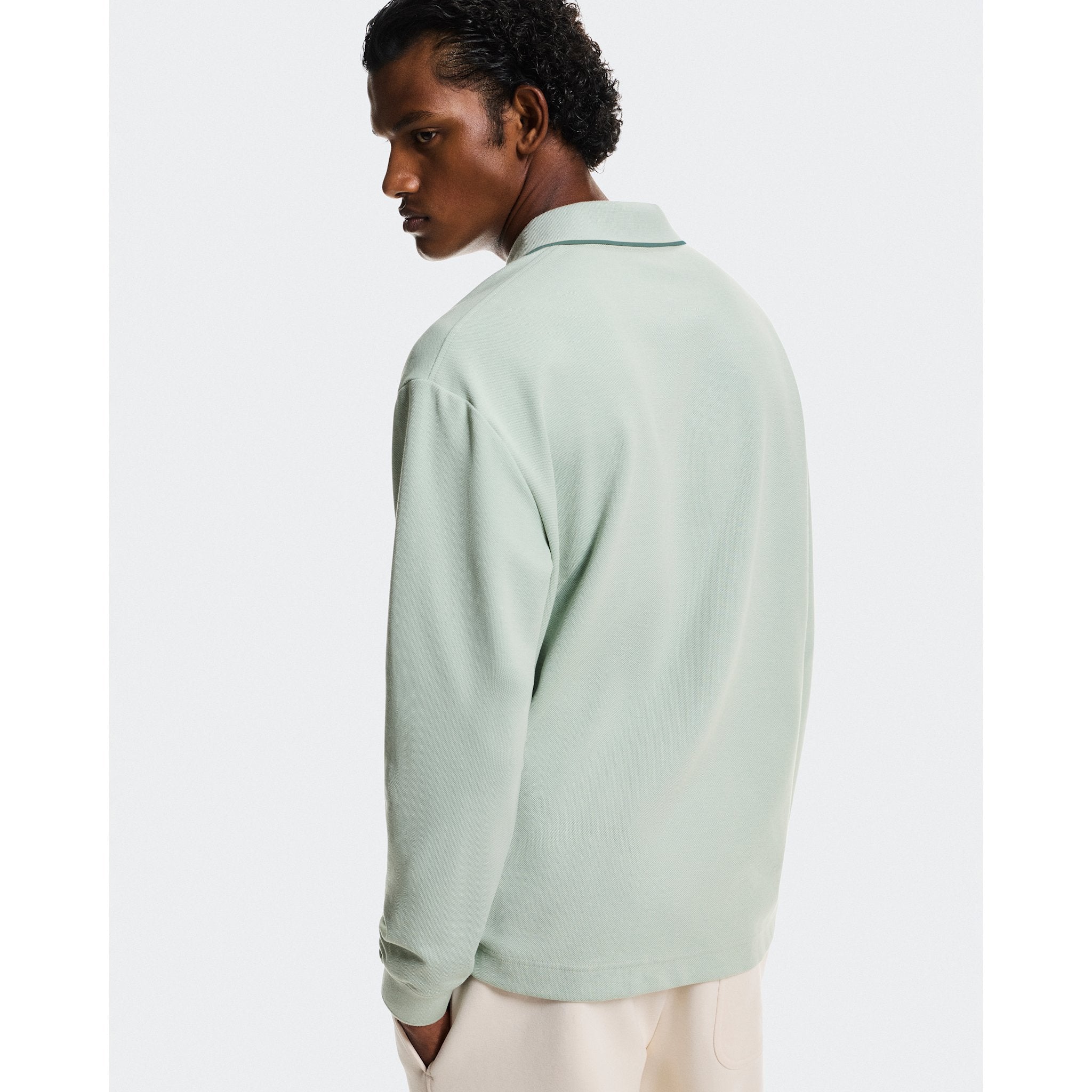 On Courtside Long-T Polo Mineral | Tide