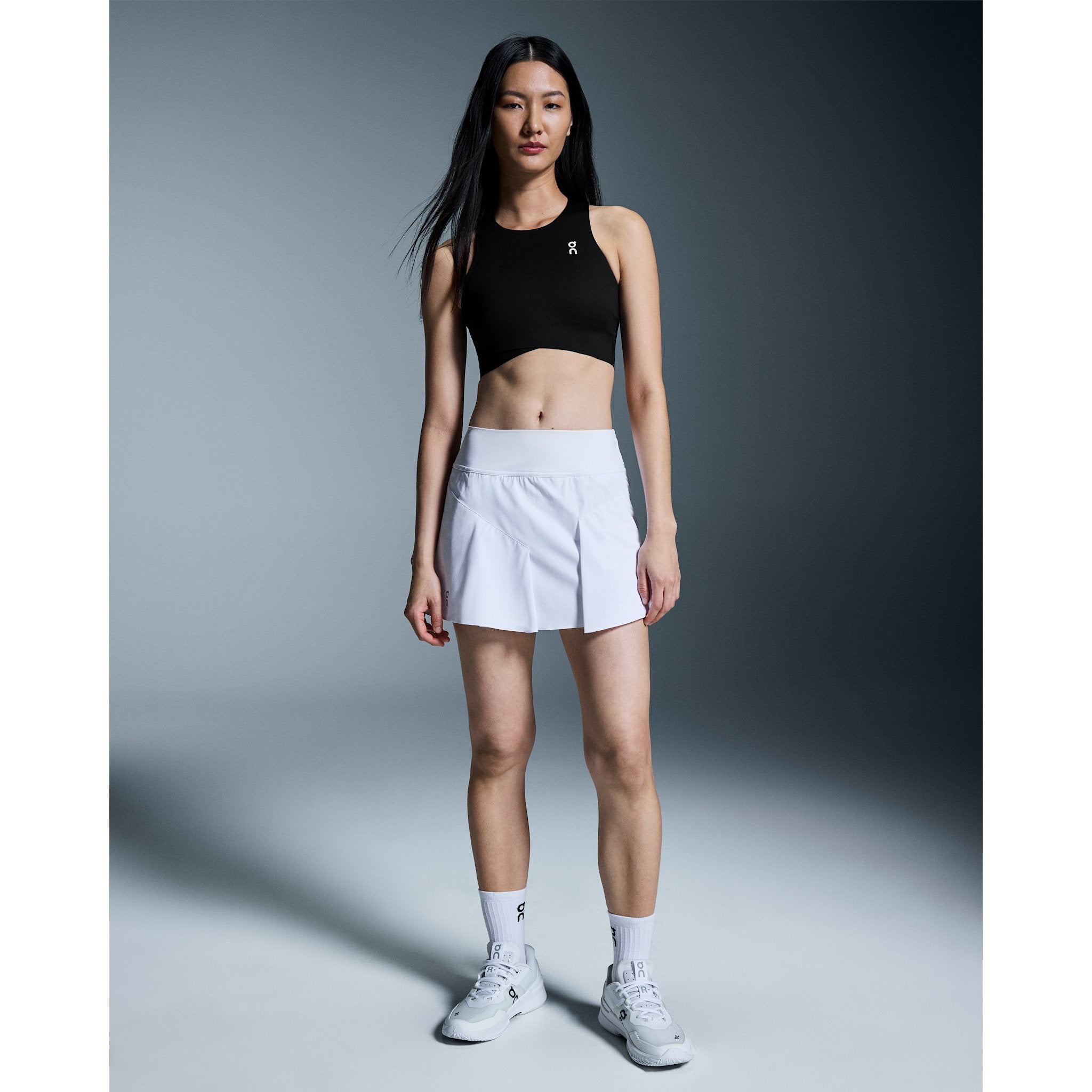 On Court Crop Top Black