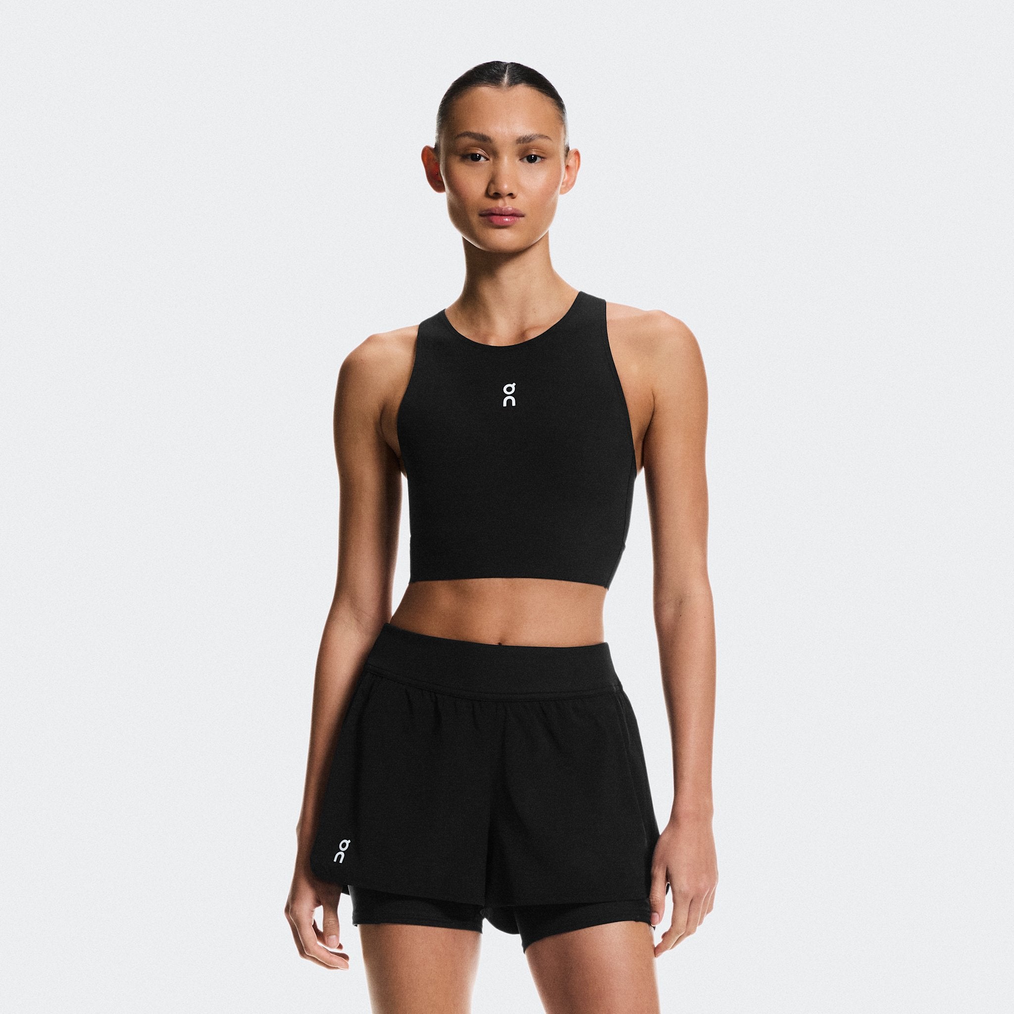 On Court Crop Top Black