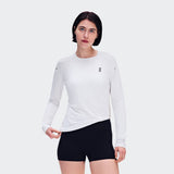 On Performance Long-T White | Silver