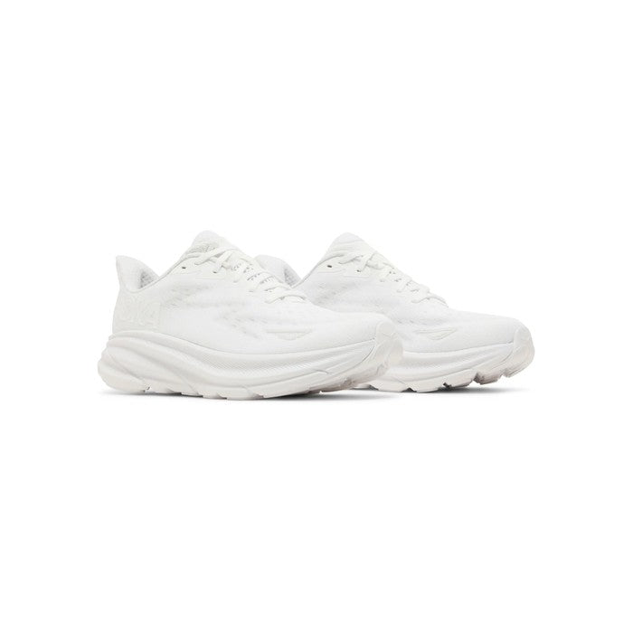 Hoka Wmns Clifton 9 Wide 'Triple White'