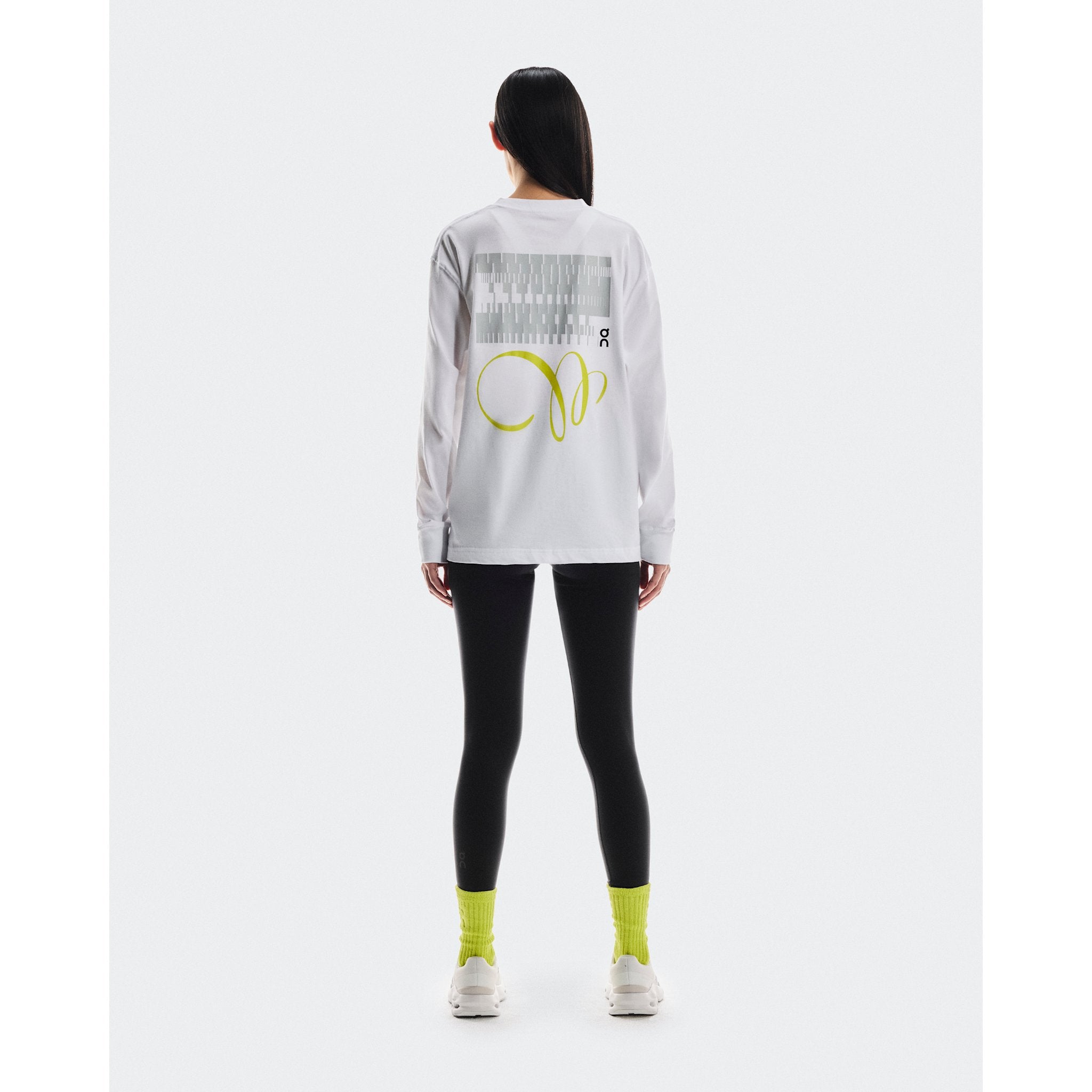 On Club Long-T Graphic White