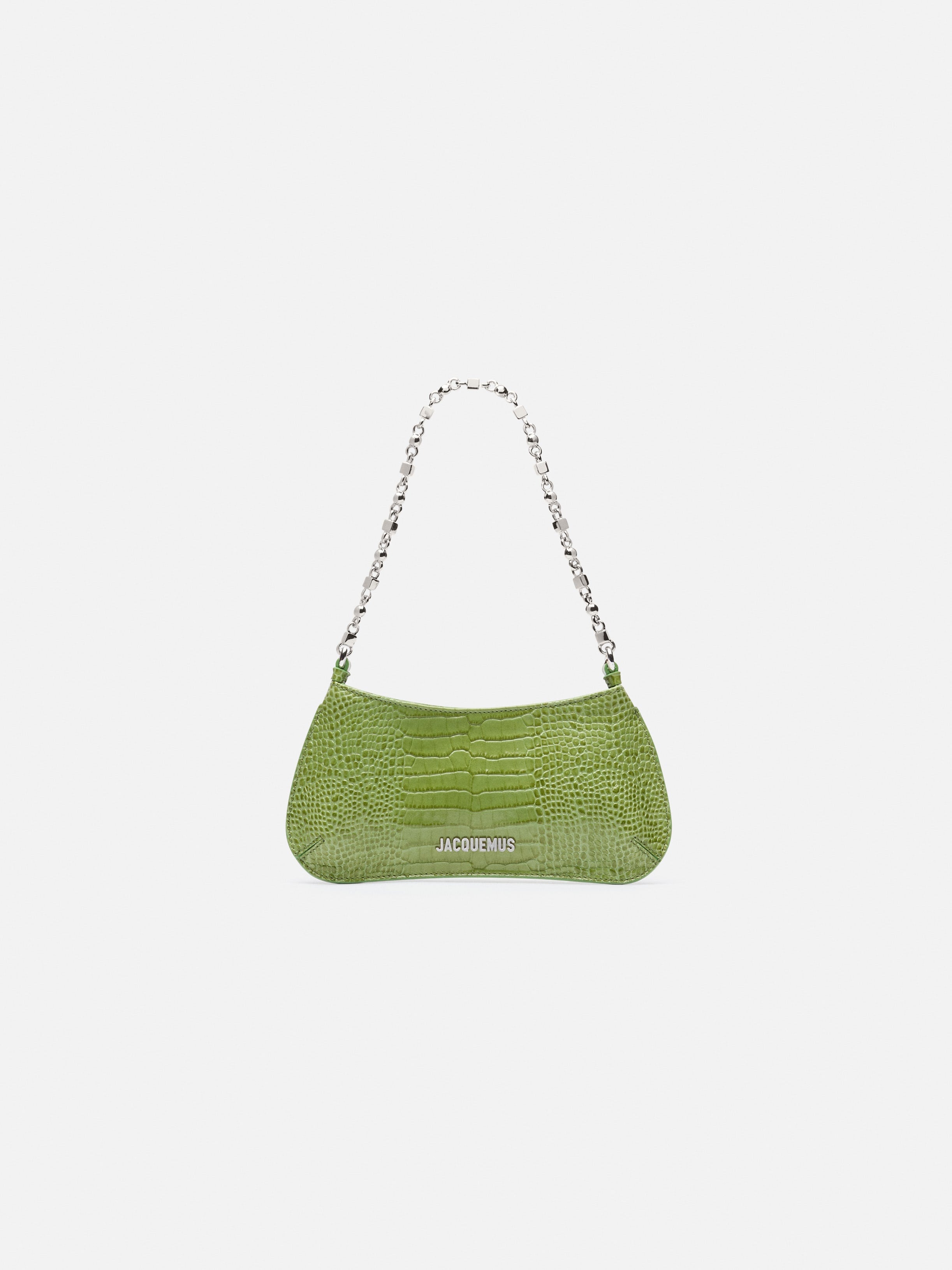 Jacquemus The Small Bisou Chaine Small Shoulder Bag Green