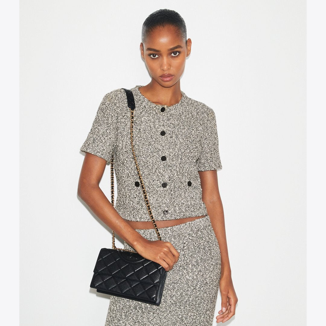 Tory Burch Fleming Shoulder Bag Black