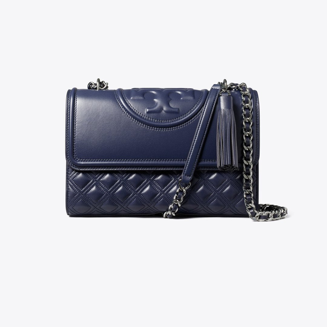Tory Burch Fleming Shoulder Bag Royal Navy