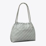 Tory Burch Fleming Soft Hobo Bag Gray
