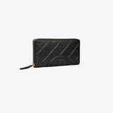 Tory Burch Fleming Soft Zip Continental Wallet Black