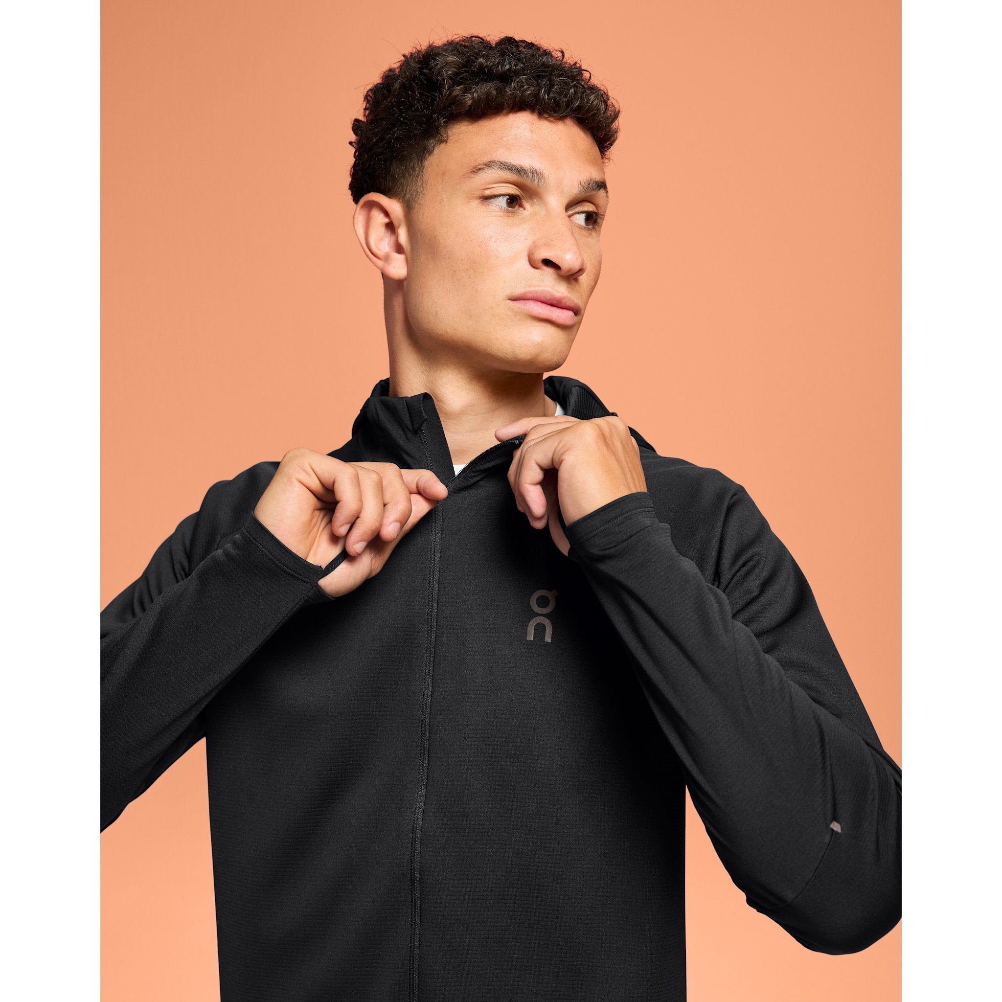 On Climate Zip Hoodie Black
