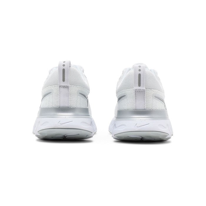 Nike Wmns React Infinity Run Flyknit 2 'White Metallic Silver'