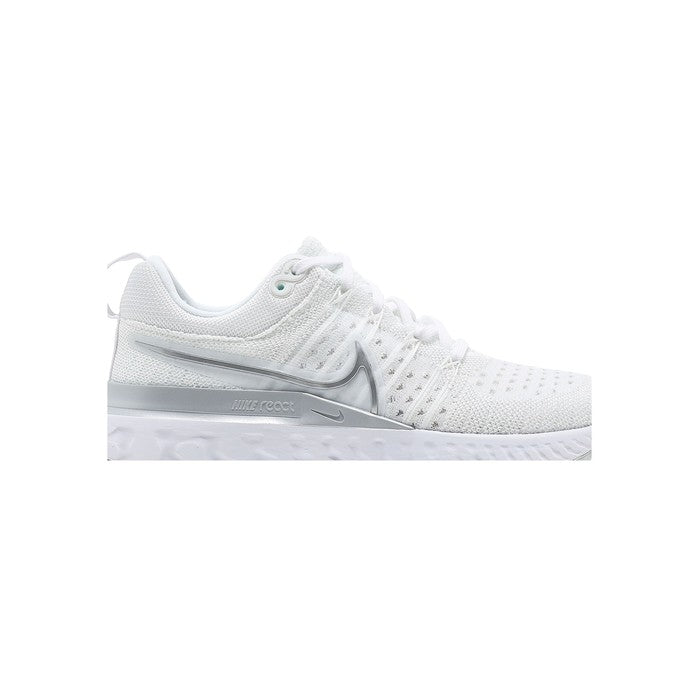 Nike Wmns React Infinity Run Flyknit 2 'White Metallic Silver'