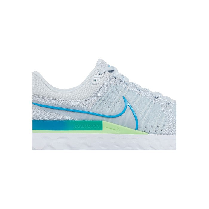 Nike React Infinity Run Flyknit 2 'Pure Platinum Emerald Laser Blue'