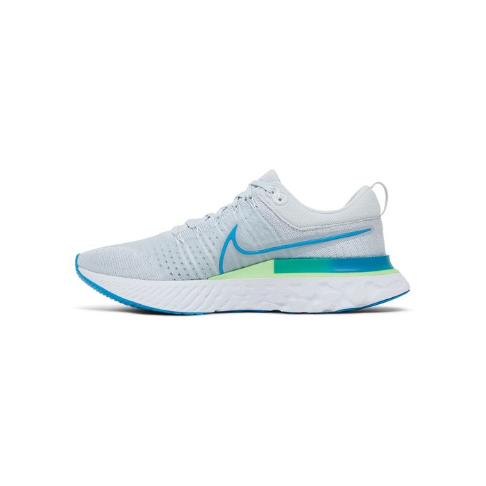 Nike React Infinity Run Flyknit 2 'Pure Platinum Emerald Laser Blue'