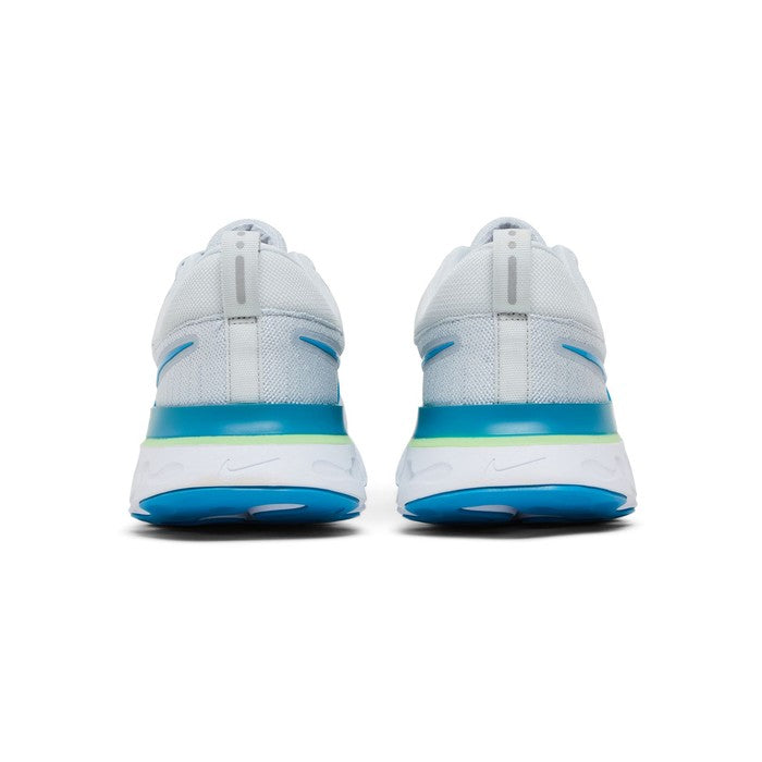 Nike React Infinity Run Flyknit 2 'Pure Platinum Emerald Laser Blue'