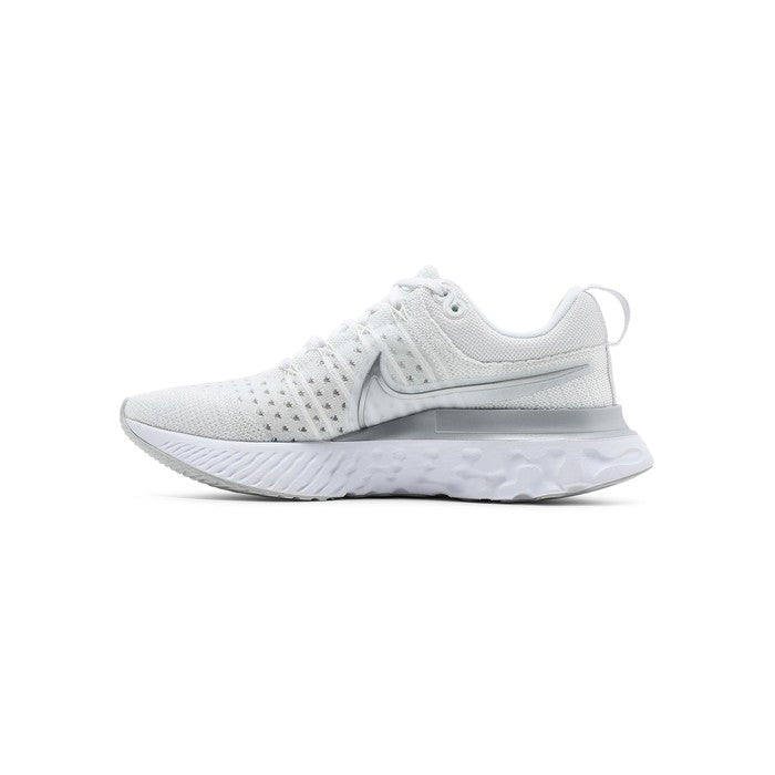 Nike Wmns React Infinity Run Flyknit 2 'White Metallic Silver'