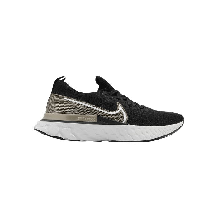 Nike Wmns React Infinity Run Flyknit Premium 'Black Metallic Gold Silk'