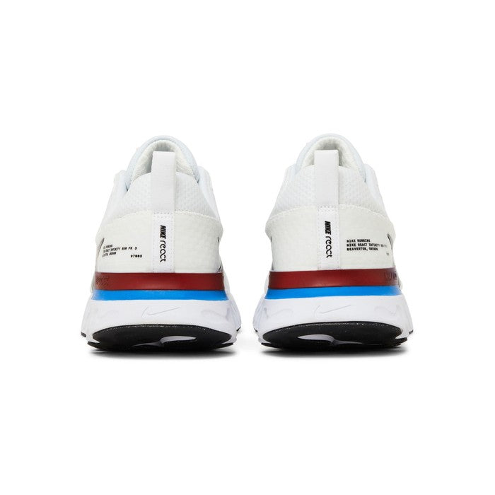 Nike React Infinity Run Flyknit 3 'White Photo Blue Red'