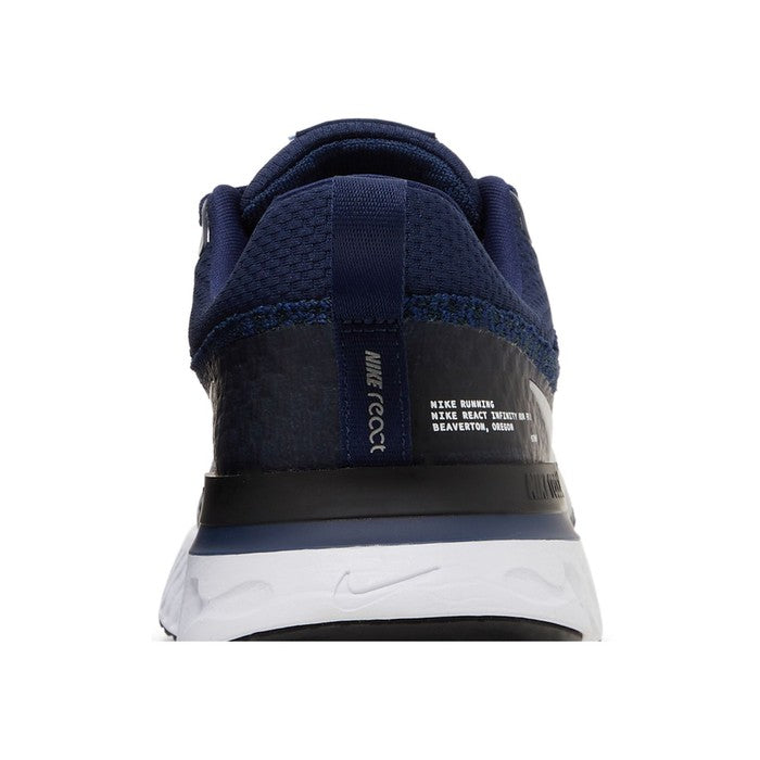 Nike React Infinity Run Flyknit 3 'College Navy Metallic Silver'