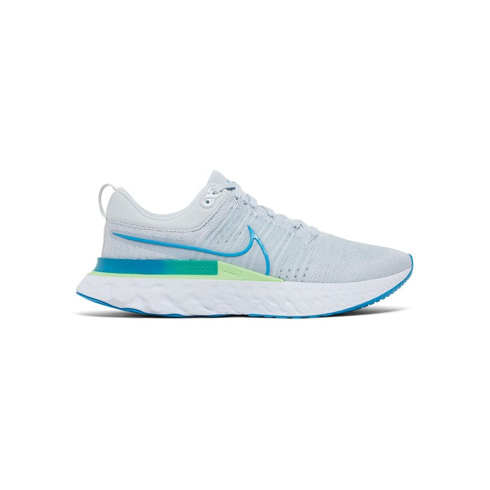 Nike React Infinity Run Flyknit 2 'Pure Platinum Emerald Laser Blue'